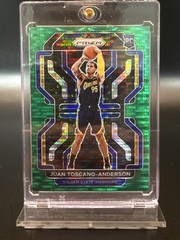 2021-22 Panini Prizm – Juan Toscano-Anderson #295 Green Pulsar Prizm /25 (RC)
