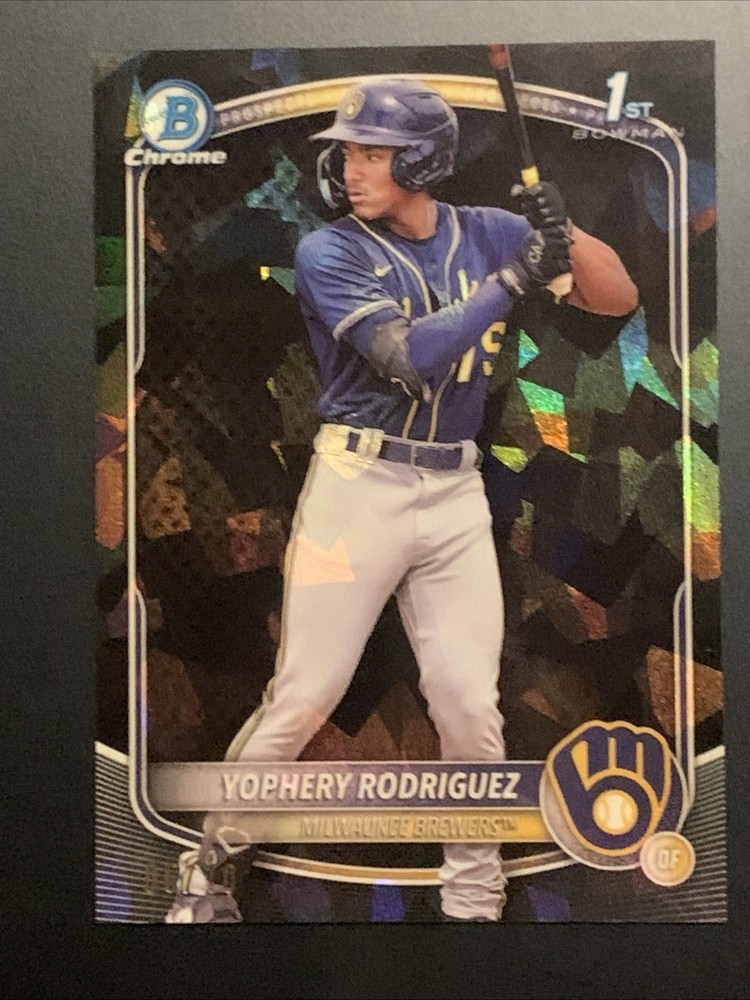 2025 Bowman Sapphire Yophery Rodriguez 1st Prospect Black /10 #BCP-36 Red Sox
