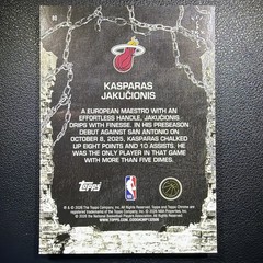 2025-26 Topps Chrome Cactus Jack Kasparas Jakucionis Black Refractor /10 #80 RC
