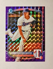 Winston Santos 2025 1st Bowman Chrome #BCP-121 PURPLE Geo REFRACTOR 186/250 z24
