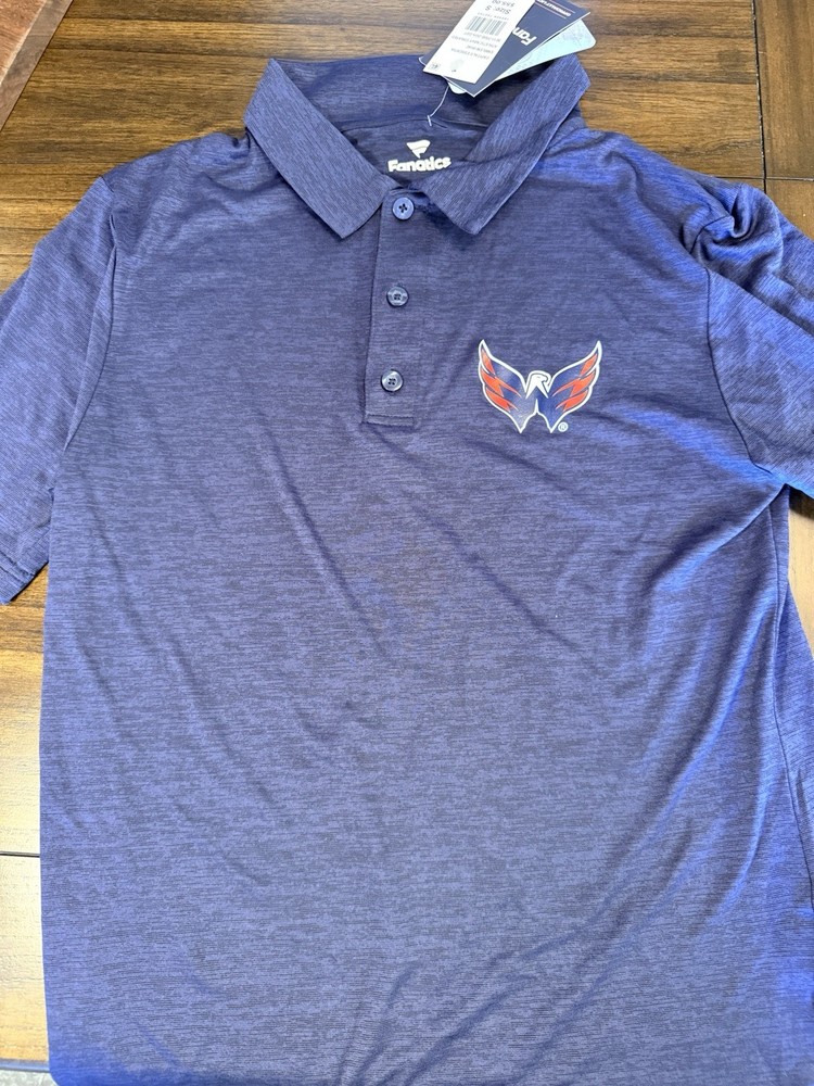 Fanatics Branded Men&rsquo;s Navy Blue Washington Capitals Polo Shirt