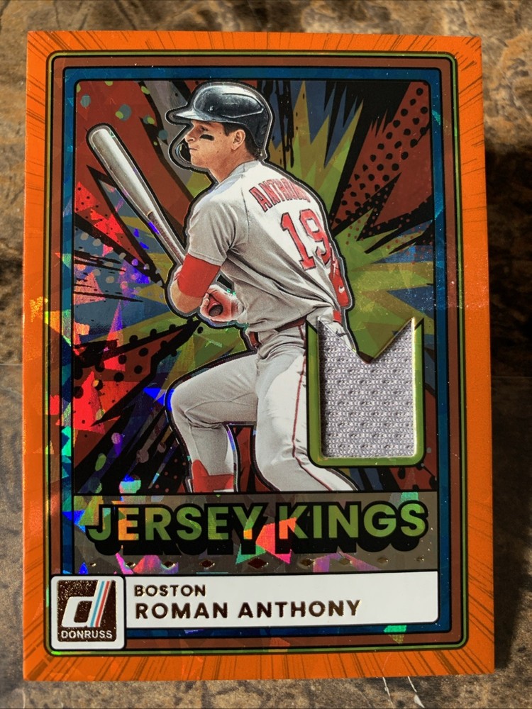 2026 Panini Donruss Roman Anthony Jersey Kings Orange Cracked Ice Relic JK-RA