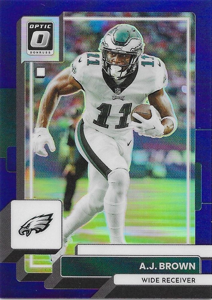 2022 Donruss Optic A.J. Brown 09/50 Purple Prizm #159