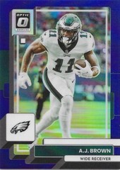 2022 Donruss Optic A.J. Brown 09/50 Purple Prizm #159