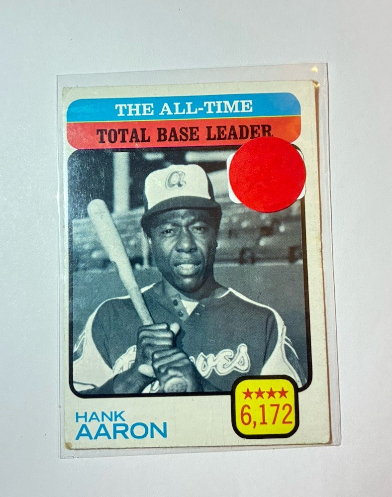#473 1973 Topps – All-Time Leaders Hank Aaron Baseball Card