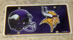 Minnesota Vikings NFL Novelty License Plate for Car/Truck or Wall Decor 12&Prime; x 6”