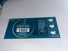Fred Couples Winner Signed 1992 Masters Ticket