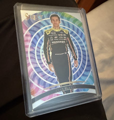 Panini 2025 Select Racing NASCAR Ryan Blaney Prizm Auto Insert and color wheel