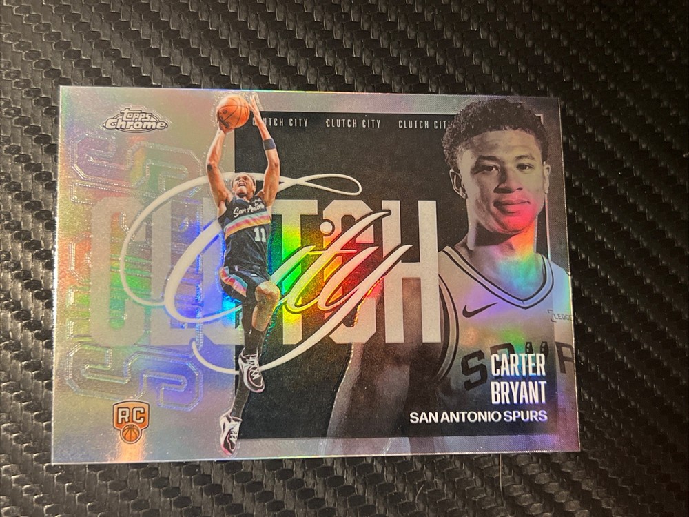 Topps Chrome Update 2025-26 Carter Bryant YQ-15 Clutch City Refractor RC!