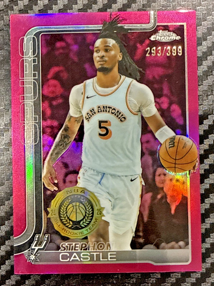 2025-26 Topps Chrome Magenta Refractor 197/399 Stephon Castle #228 1j87