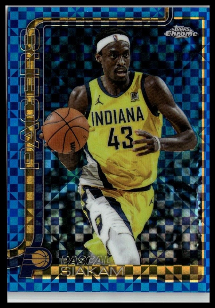 2025-26 Topps Chrome #1 Pascal Siakam Blue X-Fractor