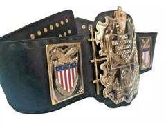 AWA WORLD HEAVYWEIGHT WRESTLING CHAMPIONSHIP BELT 2MM Brass Adult Size