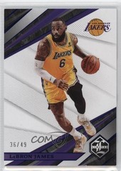 2021-22 Panini Chronicles Limited Blue 36/49 LeBron James #496 1u6