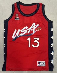 Vintage REBECCA LOBO Team USA Champion 1996 Olympic WNBA Basketball Jersey Sz M