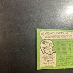 1978 Topps – Jack Tatum #28 Oakland Raiders