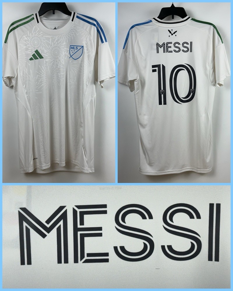 NWT Adult LIONEL MESSI #10 Jersey – Adidas MLS 2025 All-Star White Replica