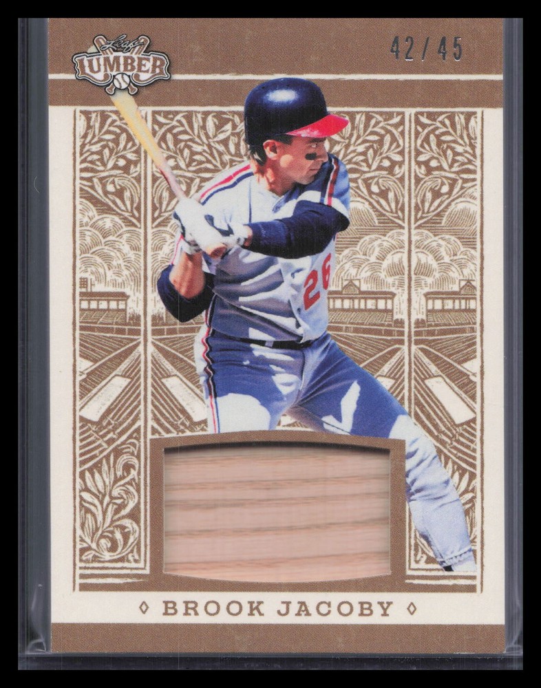 Brook Jacoby 2025 Leaf Lumber #GL-13 Game Used Lumber Relics Bronze /45
