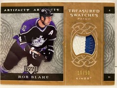2007-08 Upper Deck Artifacts Treasured Swatches /50 Rob Blake #TS-BL Hockey NHL!