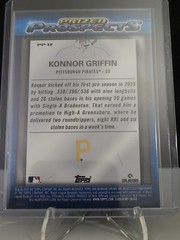 2025 Bowman Draft – Prized Prospects Konnor Griffin #PP-17 Mojo Refractor (RC)