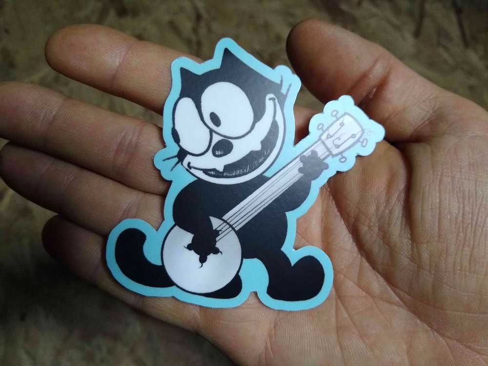 FELIX The Cat MAGNETS Banjo music Classic ART comic cartoon CUTE fridge car meow