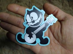 FELIX The Cat MAGNETS Banjo music Classic ART comic cartoon CUTE fridge car meow
