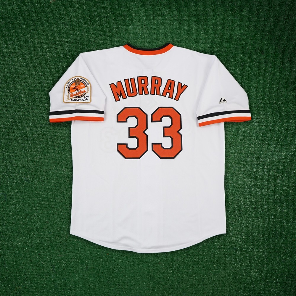 Eddie Murray 1984 Baltimore Orioles Men&rsquo;s Cooperstown 30th Home White Jersey