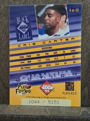 1995 Collector&rsquo;s Edge Black Label Quantum Motion /5151 Cris Carter HOF Vikings
