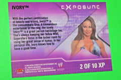 2002 Fleer WWE RAW vs SmackDown! eX-posure IVORY #2XP INSERT CARD