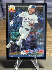 2026 Topps Chrome Mookie Betts 1991 Retro 75 Years Black Wave Refractor /10 LAD
