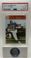 1966 Philadelphia Football Gale Sayers Bears HOF Card #38 RC ROOKIE PSA 6 MK