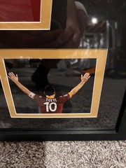 Francesco Totti Signed AS Roma #10 Jersey Beckett BAS Auth Soccer Framed