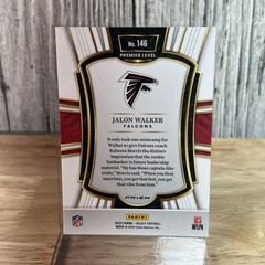 2025 Panini Select Black And Green Prizm Shock Jalon Walker Premier Level #146