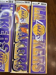 3 Vintage WinCraft Los Angeles Lakers Bumper Sticker – NBA Sports Memorabilia!