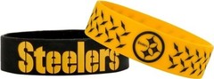 Bulk Bandz Bracelet 2 Pack Pittsburgh Steelers NFL Football Forever Collectable