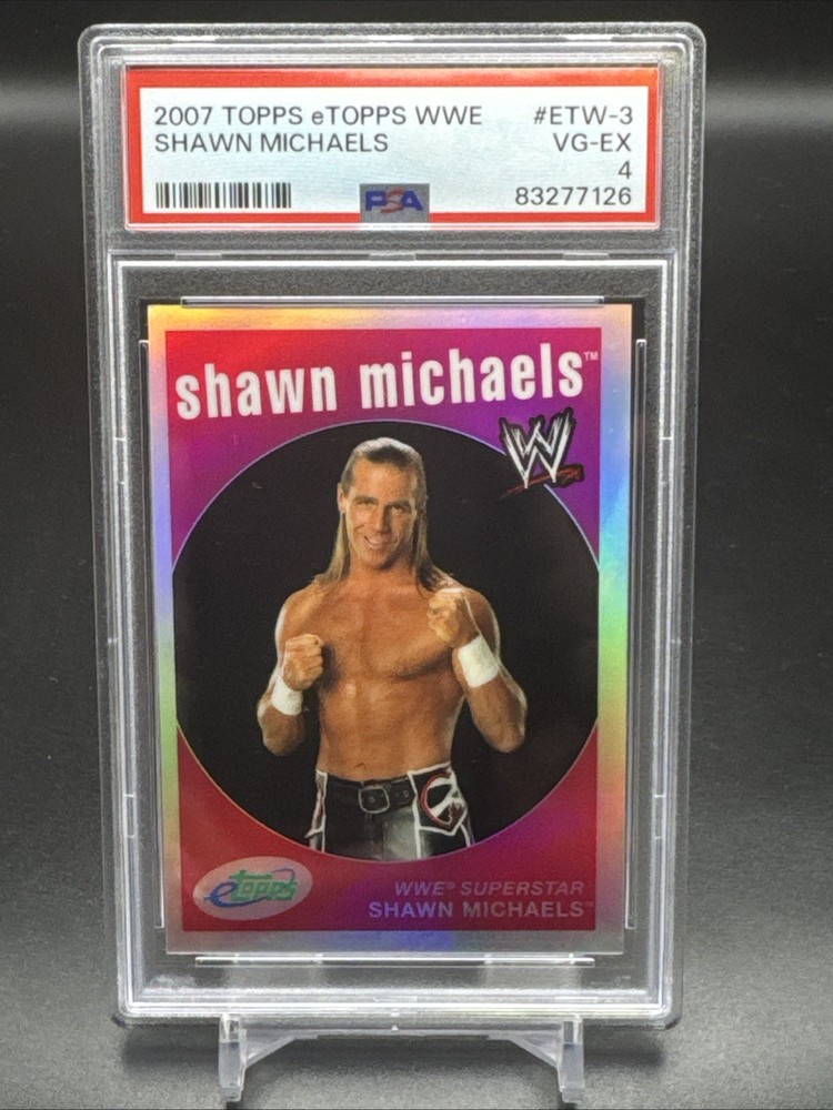 2007 eTopps WWE Shawn Michaels /999 #ETW-3 PSA 4