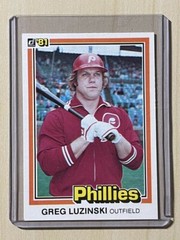 1981 Donruss Greg Luzinski #175 Philadelphia Phillies
