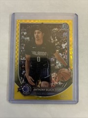 Anthony Black Bowman Chrome Yellow /75 Orlando Magic