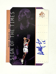 1998-99 SP Authentic – Sign of the Times Danny Manning #DN Bronze (AU) On Card