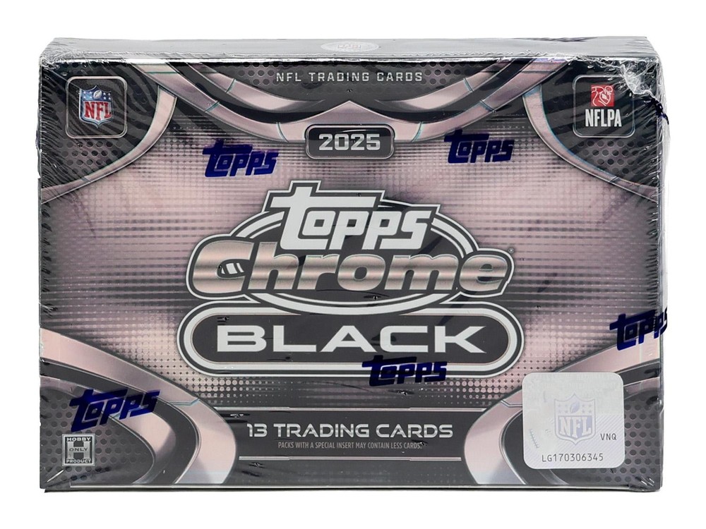 2025 TOPPS CHROME BLACK FOOTBALL HOBBY BOX