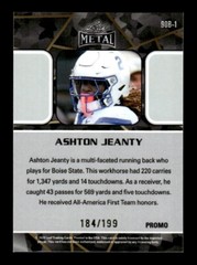 ASHTON JEANTY 2024 LEAF METAL COLLECTIVE PROMOTIONAL SET #90B-1 PURPLE /199