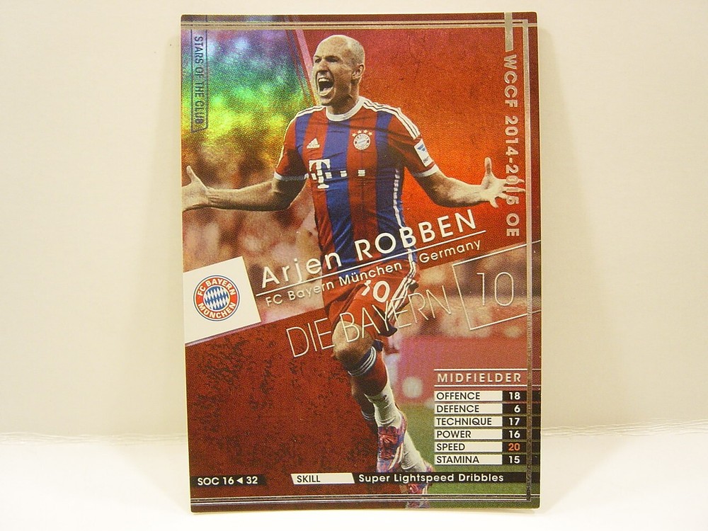 Panini WCCF 2014-15 SOC Arjen Robben 1984 Dutch　No.10 FC Bayern Munich Satrs