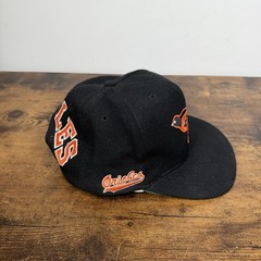 VTG Blockhead Baltimore Orioles American Needle Snapback Baseball Hat 90’s Wool