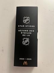 2025-2026 McDonald’s NHL Star Sticks Cale Makar Mini Stick Colorado Free Ship