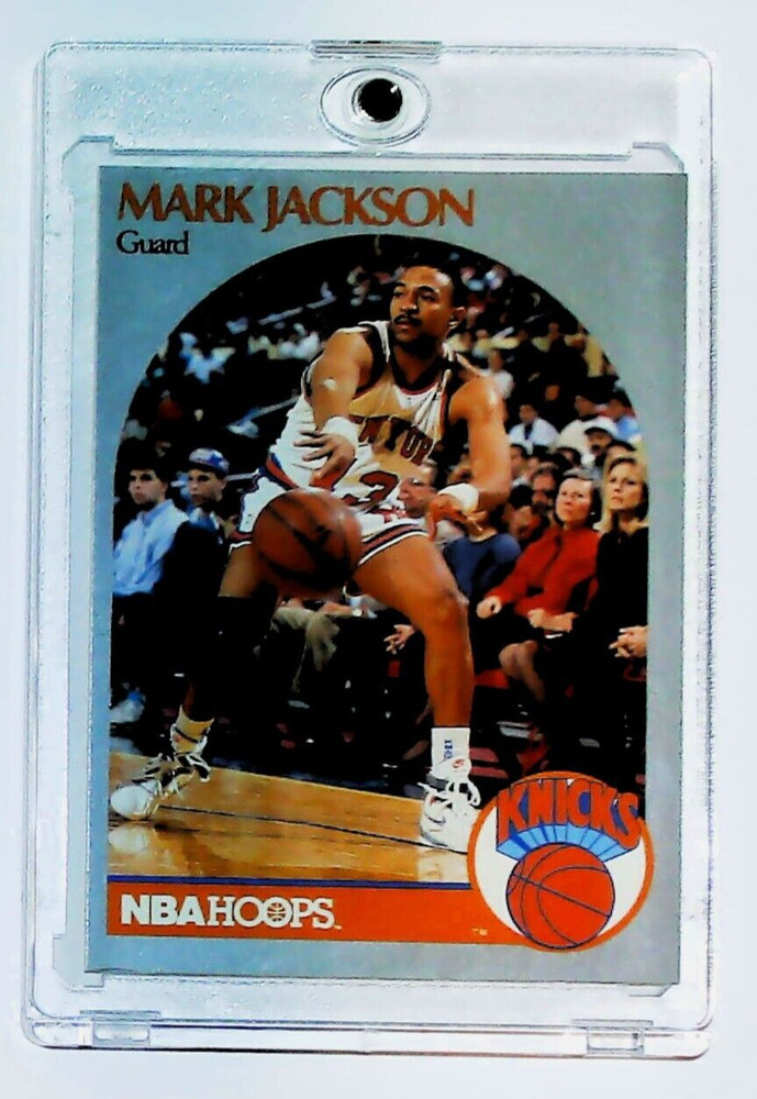 1990 NBA HOOPS MARK JACKSON KNICKS #205 MENENDEZ BROTHERS TRUE CRIME + ONE TOUCH