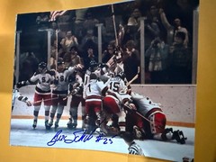 Buzz Schneider signed USA HOCKEY 1980 OLYMPICS 8×10 photo