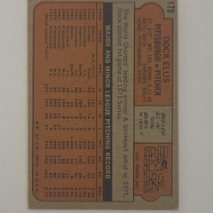 Topps 1972 Topps – Dock Ellis Pittsburgh Pirates #179 Base Set [Base]
