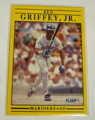 Lot of 8 1990-92 Ken Griffey Jr cards-Fleer, Ultra, Score MLB Seattle Mariners
