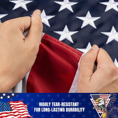 American Flag 3x5ft for Outside: Heavy Duty Nylon, High Wind 3×5 ft, ft