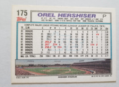 1992 Topps – Orel Hershiser #175