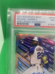 2023 Bowman&rsquo;s Best Shellacked Autographs Michael Harris II #SHA-MH /250 PSA 8